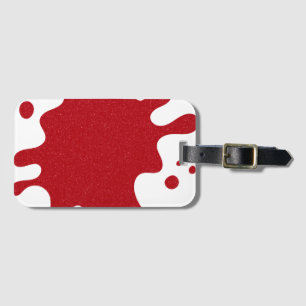 Étiquette À Bagage Étiquette de bagage personnalisée rouge tomate et 