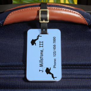 Étiquette À Bagage Étiquette de bagage - plongeurs