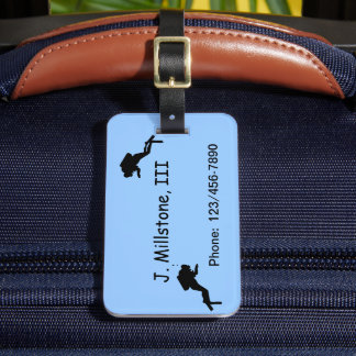 Étiquette À Bagage Étiquette de bagage - plongeurs