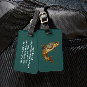 Étiquette À Bagage Étiquette de bagage pour amateur de pêche – Concep