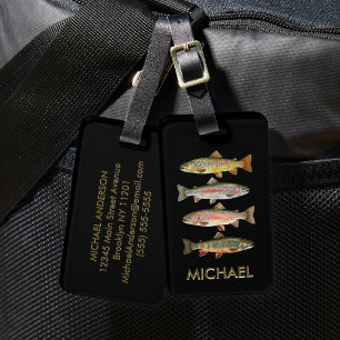 Étiquette À Bagage Étiquette de bagage pour amateur de pêche – Concep