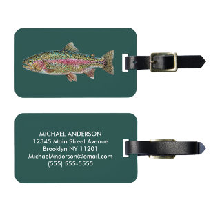 Étiquette À Bagage Étiquette de bagage pour amateur de pêche – Concep
