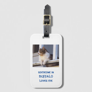 Étiquette À Bagage étiquette de bagage pour chat solitaire