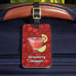Étiquette À Bagage Étiquette de bagage pour Daiquiri aux fraises
