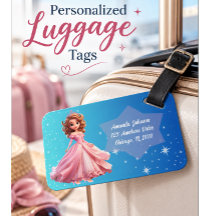 Étiquette de bagage Princesse