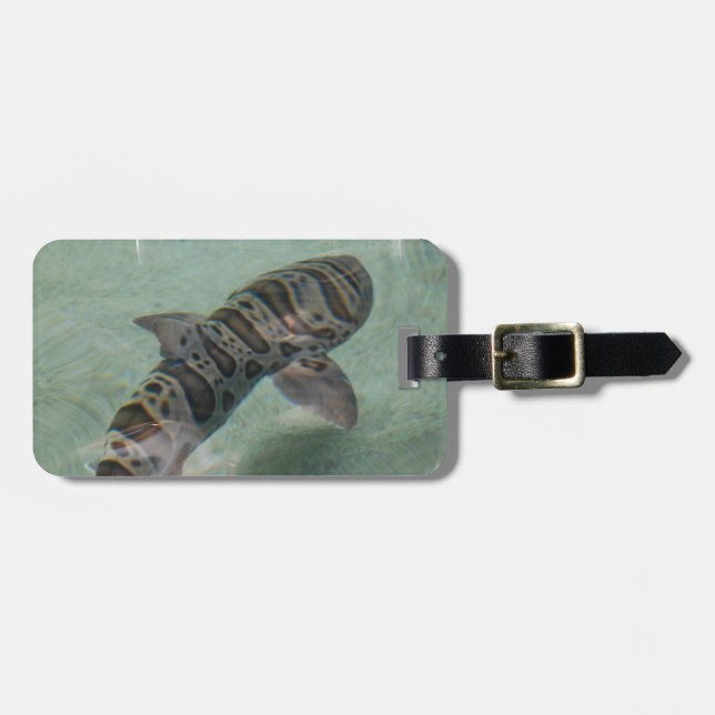 Étiquette À Bagage Étiquette de bagage requin tigre (Devant horizontal)