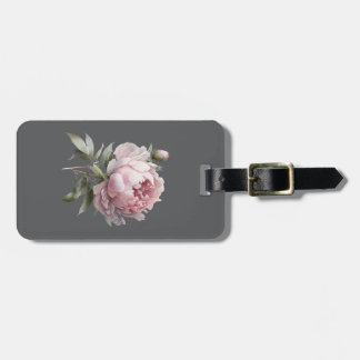 Étiquette À Bagage Étiquette de bagage Rose Blush — Collection Lumina