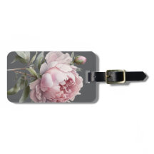 Étiquette de bagage Rose Blush — Collection Lumina