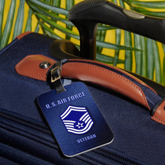Étiquette À Bagage Étiquette de bagage Senior Master Sergeant USAF (Insitu Rectoal 1)