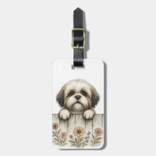 Étiquette À Bagage Étiquette de bagage Shih Tzu