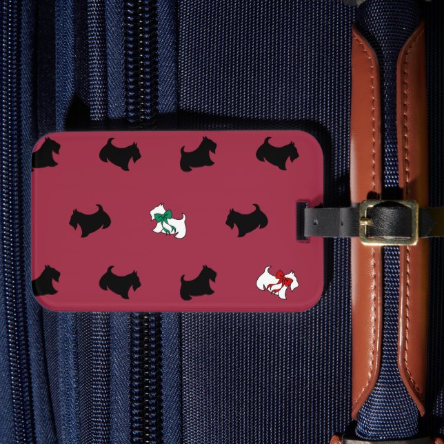 Étiquette À Bagage Étiquette de bagage Terrier Écossais (Insitu Rectoal 4)
