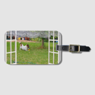 Étiquette À Bagage Étiquette de bagage Terrier Fox Play Ball