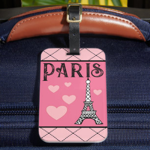 Étiquette À Bagage Étiquette de bagage Tour Eiffel Paris Cadeau