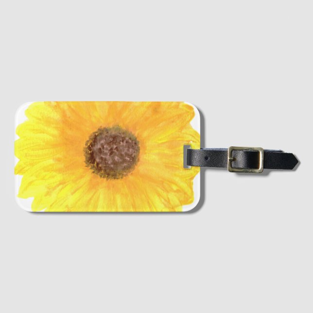 Étiquette À Bagage Étiquette de bagage Tournesol Géant (Devant Horizontal)