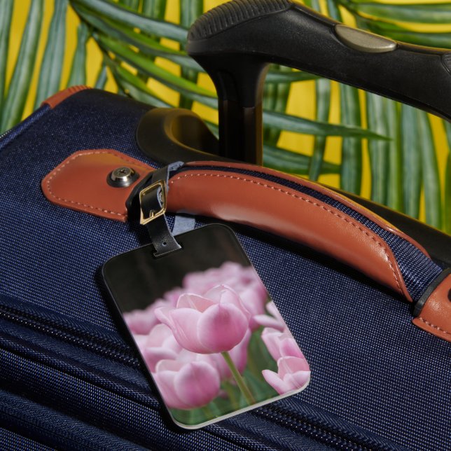 Étiquette À Bagage Étiquette de bagage tulipe rose (Insitu Rectoal 1)