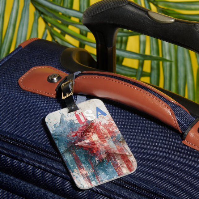 Étiquette À Bagage Étiquette de bagage USA (Insitu Rectoal 1)