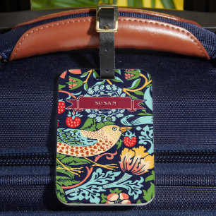 Étiquette À Bagage Étiquette de bagage William Morris Strawberry Thie