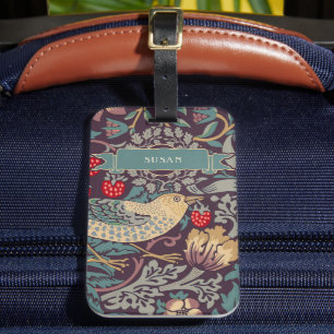 Étiquette À Bagage Étiquette de bagage William Morris Strawberry Thie