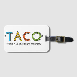 Étiquette À Bagage Étiquette de caisse de bagage ou d'instrument