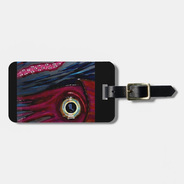 Étiquette À Bagage Étiquette de calmar et de bagage de gelées (Devant horizontal)