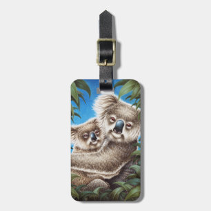 Étiquette À Bagage Étiquette de koala et de bagage de bébé
