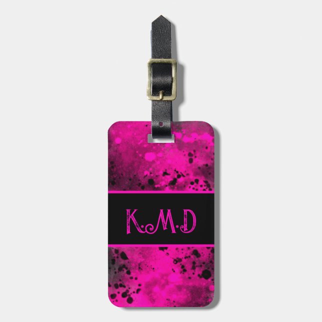 Étiquette À Bagage Étiquette de l'effet de peinture de pulvérisation (Devant Vertical)