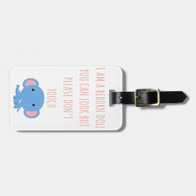 Étiquette À Bagage Étiquette de siège de voiture de poupée renaissant (Devant horizontal)