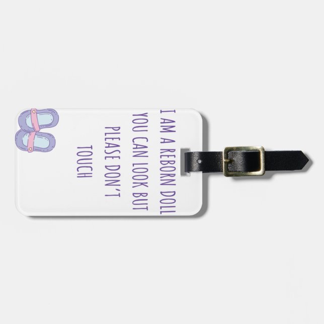 Étiquette À Bagage Étiquette de siège de voiture de poupée renaissant (Devant horizontal)