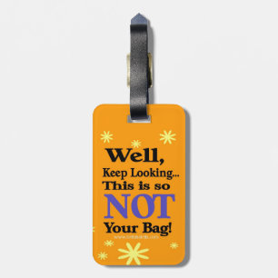 Étiquette À Bagage Étiquette drôle de bagage