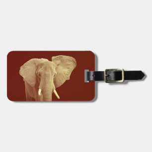 Étiquette À Bagage Etiquette Eléphant africain - Adresse Bagage