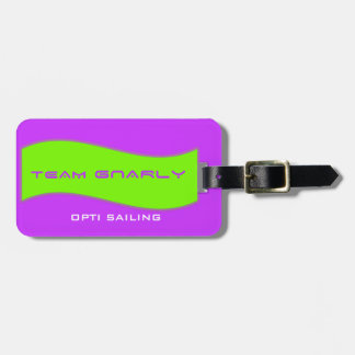 Étiquette À Bagage Étiquette Gnarly de sac de vitesse d'équipe