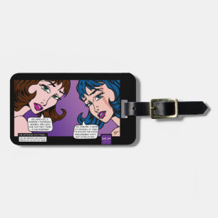 Étiquette À Bagage Étiquette impressionnante de bagage d'art de bruit