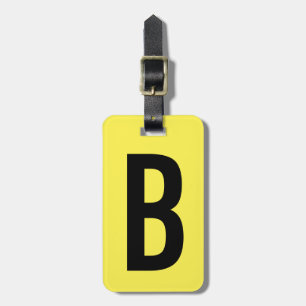Étiquette À Bagage Étiquette jaune au néon colorée de bagage de
