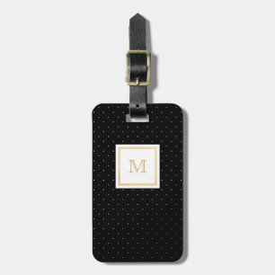 Étiquette À Bagage Étiquette minuscule d'or et de bagage de point de