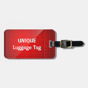 Étiquette À Bagage Étiquette personnalisée unique rouge de bagage