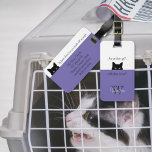Étiquette À Bagage Étiquette Sneaky Chat Où sommes-nous? Étiquette Po<br><div class="desc">Sneaky Cat Are We There Are There encore,  et Where are We bagage tag est le cadeau parfait pour l'amoureux du félin et le voyageur. Personnalisez avec votre monogramme,  nom et texte.</div>