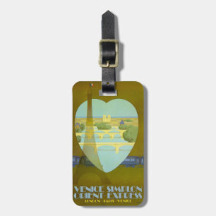 Étiquette À Bagage Étiquette vintage d'affiche de voyage d'express de