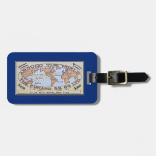 Étiquette À Bagage Étiquette vintage de sac de billet de revêtement