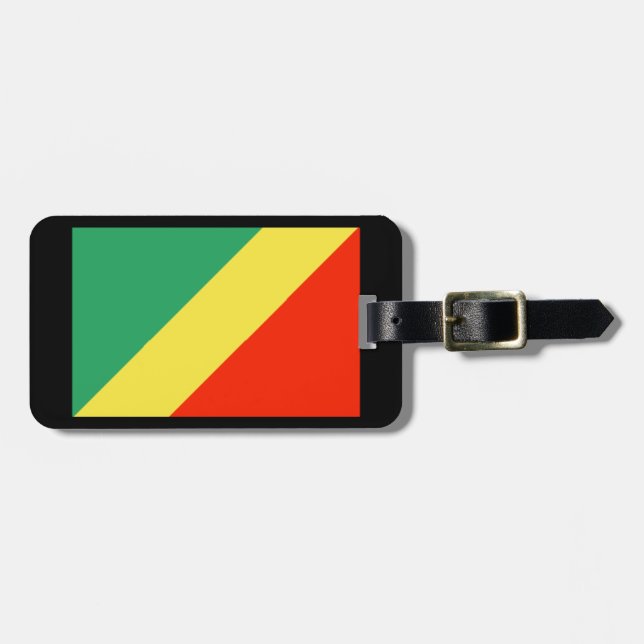 Étiquette À Bagage Étiquettes de bagage de la République du Congo (Devant horizontal)