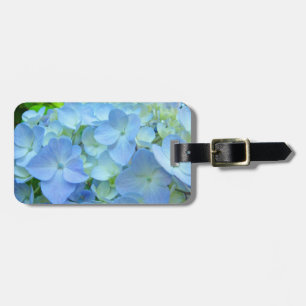 Étiquette À Bagage Étiquettes de bagages bleu pastel Fleurs d'hydrang