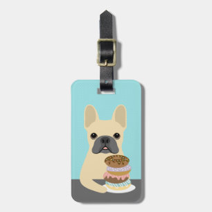 Étiquette À Bagage Étiquettes de bagages Bouledogue français