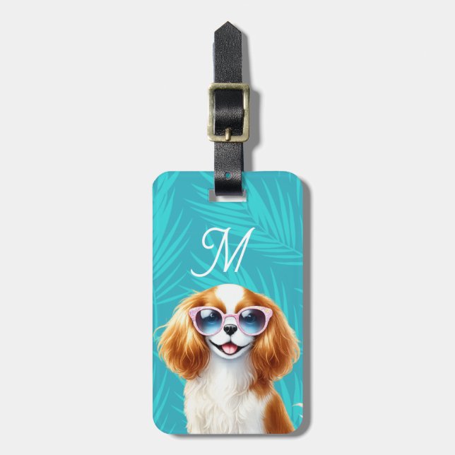 Étiquette À Bagage Étiquettes de bagages Cavalier King Charles Spanie (Devant Vertical)