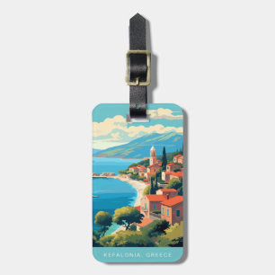 Étiquette À Bagage Étiquettes de bagages de voyage Kefalonia Grèce