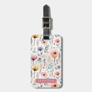 Étiquette À Bagage Étiquettes de bagages Fleur sauvage