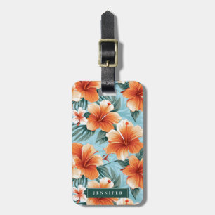 Étiquette À Bagage Étiquettes de bagages Fleurs Hawaïennes