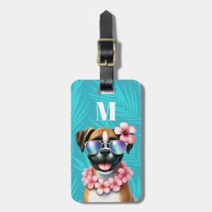 Étiquette À Bagage Étiquettes de bagages pour chien Boxer