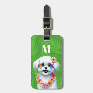 Étiquette À Bagage Étiquettes de bagages pour chien maltais