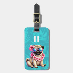 Étiquette À Bagage Étiquettes de bagages pour chien Pug