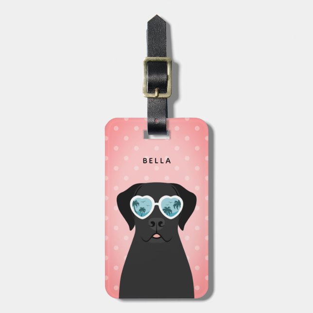 Étiquette À Bagage Étiquettes des bagages Labrador Retriever (Devant Vertical)