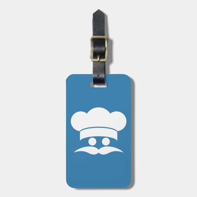 Étiquette À Bagage Étiquettes faites sur commande de bagage de CHEF (Devant Vertical)